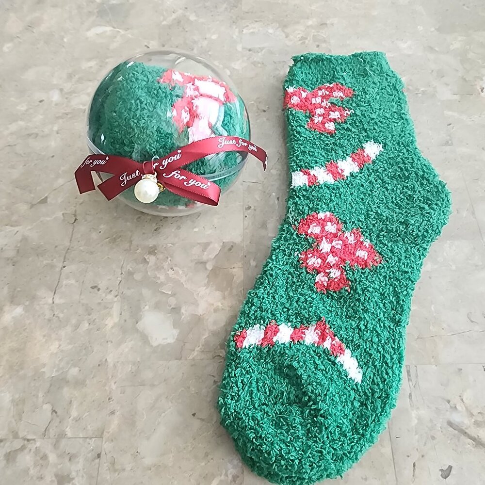 Women's "Just For You" Fluffy Christmas Socks